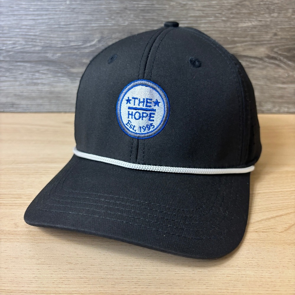 UNRL Hat Cap Snap Back Black The Hope Mid Pro Golf Performance